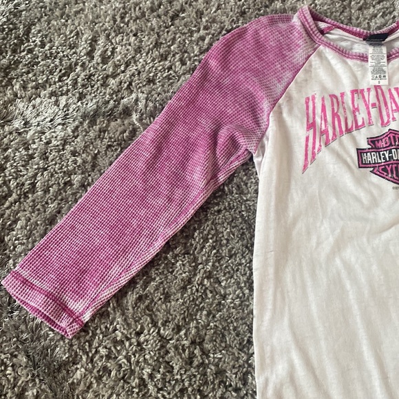 NWOT Harley Davidson Pink white T Shirt Small - Picture 5 of 7